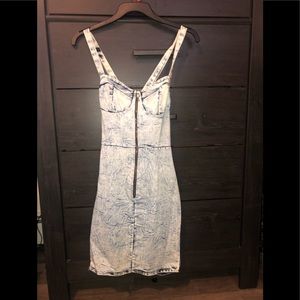 DENIM FITTED DRESS